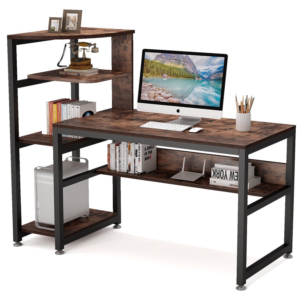 Computer Desk With Tower Storage / Wido Natural Executive Computer Pc