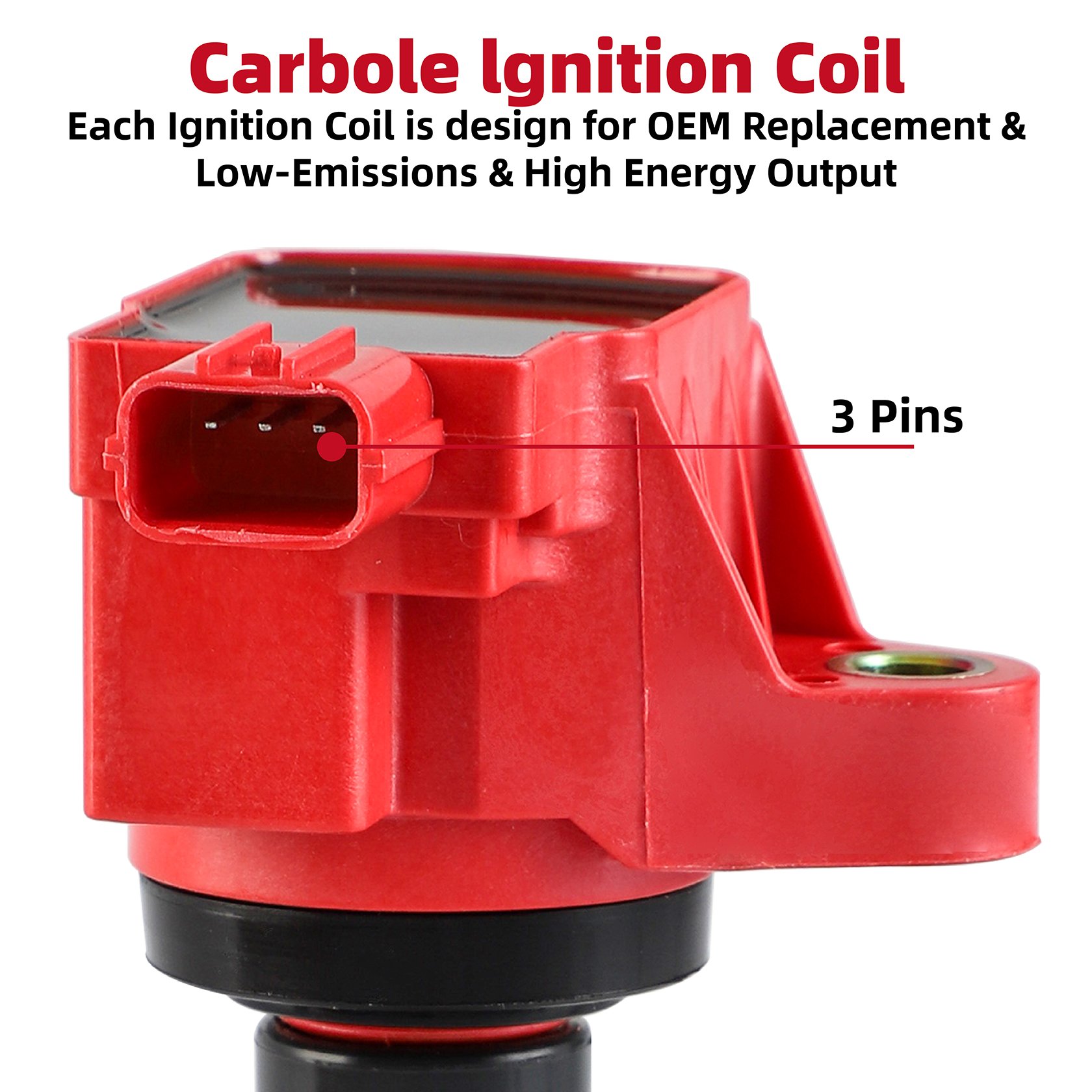 4x Ignition Coil & 4x Denso Platinum Spark Plug Fit 07-08 Honda - Foto 6